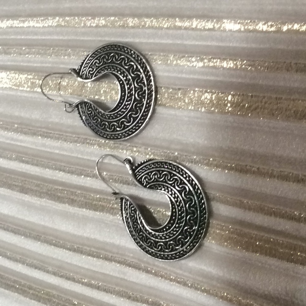 Silver color earrings (3/$15)